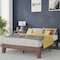 Flash Furniture Walnut Full Size Solid Wood Platform Bed YKC-1090-F-WAL-GG - alternate 1